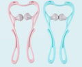 Neck Massager High Quality Multi-function Manual Relaxed Cervical Massager Pressure Relieve Double Ball Pressing Meridian Massager